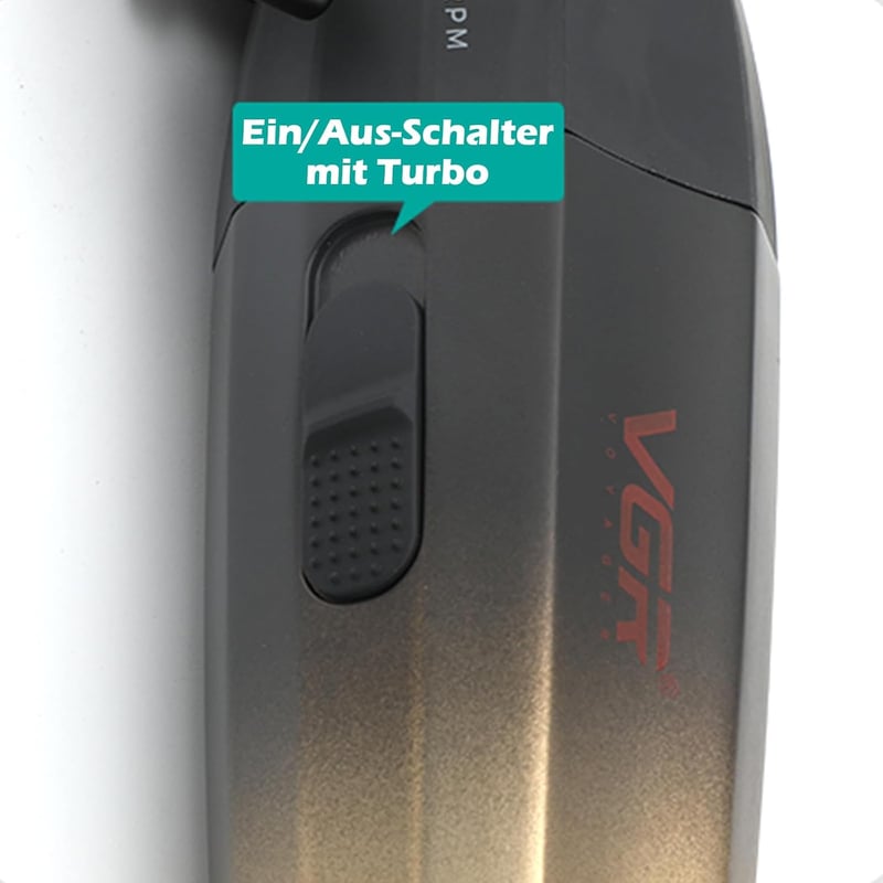 VGR 003 Fresh Fade Professzionális Hajvágó, Vezetékes/Vezeték Nélküli Hajnyíró LED Kijelzővel, T-pengével, 5 Fokozatú Vágási Beállítással Fé