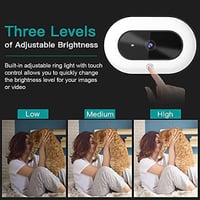 NexiGo StreamCam N930E Full HD webkamera gyűrűs fénnyel és lencsevédővel, autofókusszal 4