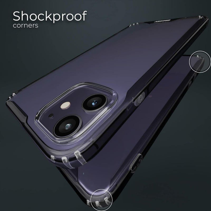 iPhone 11 Ütésálló Védőtok - Átlátszó Hátlap Fekete Kerettel