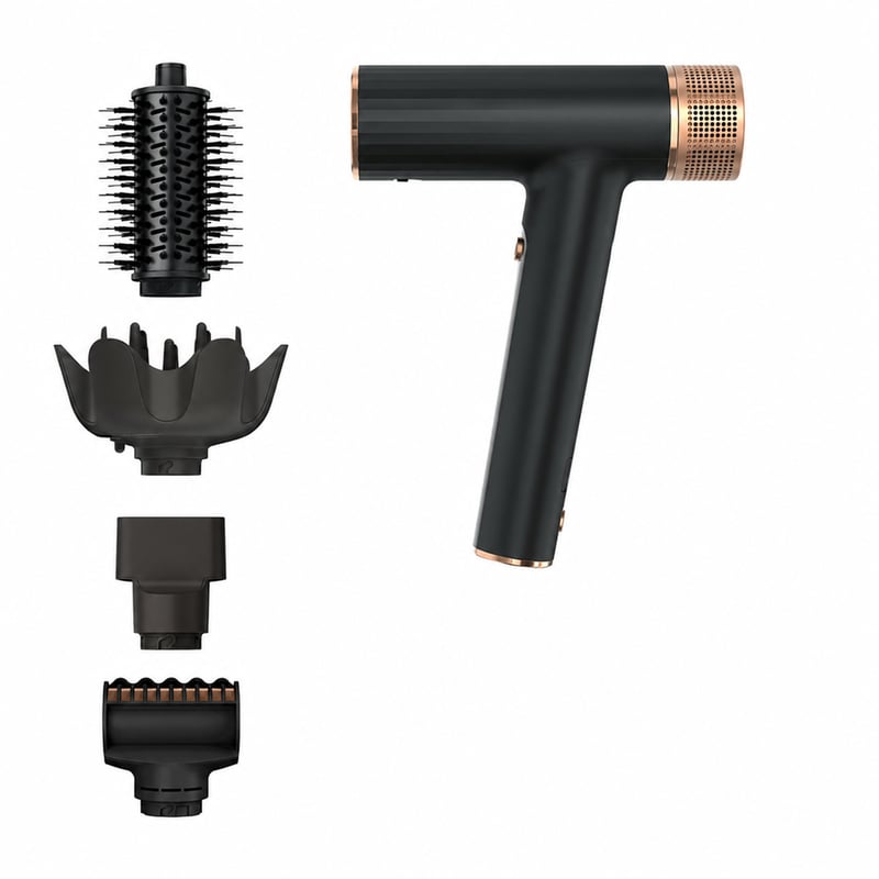 Uscător de păr Shark SpeedStyle HD353BKEU cu tehnologie ionică și accesoriu RapidGloss, 5 — fără husă de depozitare (stare: vezi imaginea 2)
