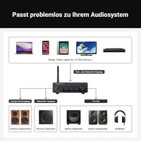 Fosi Audio BT30D Pro Bluetooth 5.0 Hi-Fi erősítő, 165W+350W, hangfalakhoz és mélyládához 8