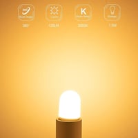 E14 LED hűtőizzó szett - 2db meleg fehér, energiatakarékos 4