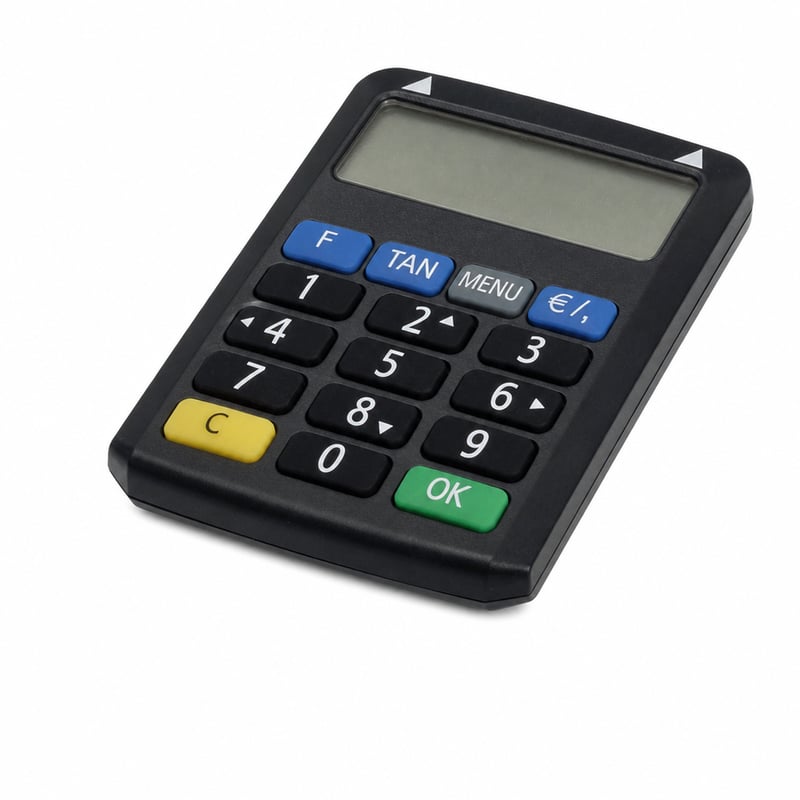 Generator TAN Kobil Optimus Comfort V1.4 pentru Sparkasse și servicii bancare — defect, pentru piese: nu pornește (stare: vezi a doua imagine)