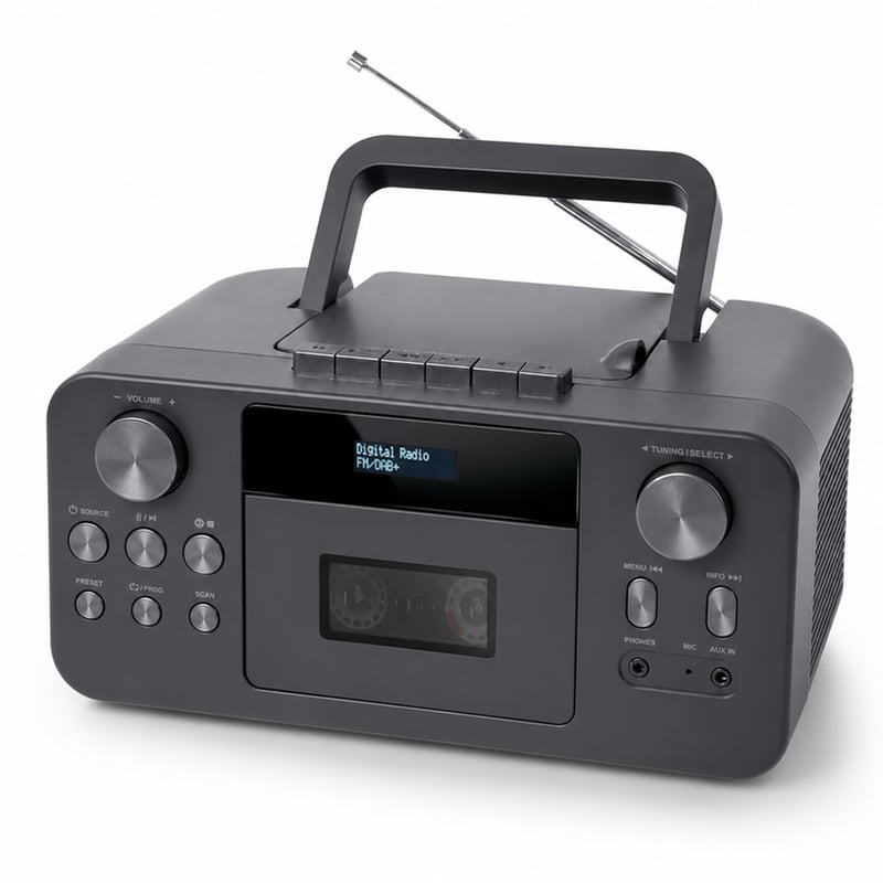 Muse M-182DB prijenosni DAB+/FM radio s CD i kasetofonom, Bluetooth streaming, LCD — Rabljeni proizvod (stanje: vidi 2. sliku)