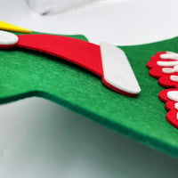 Filc Karácsonyfa Adventi Naptár Készlet - 30 Díszes DIY Szett Gyerekeknek 2