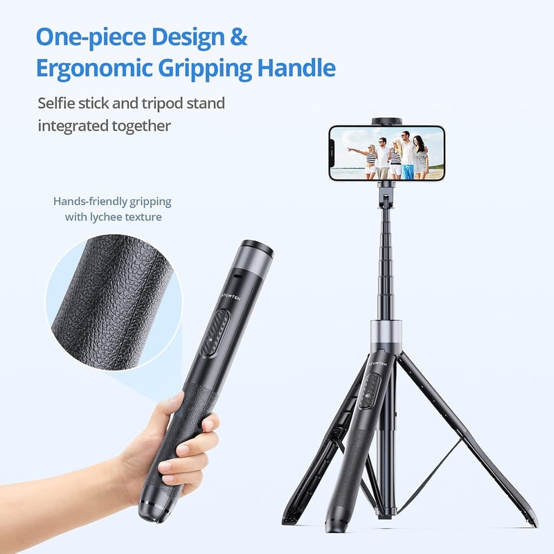 ATUMTEK 150cm-es TikTok Szelfibot iPhone és Android Telefonokhoz, Videózáshoz