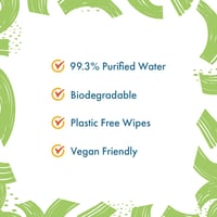 Aqua Wipes bio lebomló, vegán baba törlőkendő 99,3% vízzel - 672 db 3