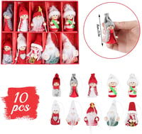 ilauke 8 db Skandináv Karácsonyi Manó Plüss Függődísz Szett 2