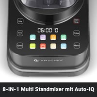 AMZCHEF 8 az 1-ben Multifunkciós Turmixgép 2000W | LCD Érintőképernyős Konyhai Mixer 2L Tartállyal | 8 Intelligens Program és 10 Sebességfok 4