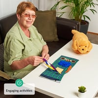 Demens Időseknek: Kutya Mintás Érzékelő Karmantyú Takaróval - Alzheimer Ajándék 5
