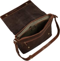 LEABAGS Milano Valódi Bőr Válltáska - Vintage Stílusú Shopper Táska, Többfunkciós Kézitáska, 39x30 cm, Unisex 6