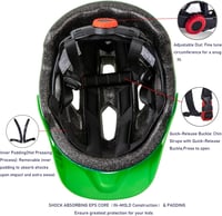 SIFVO Gyermek Kerékpáros Sisak Fiúknak és Lányoknak 50-57 cm, Levehető Napellenzővel, Multisport Védősisak 5-14 Éveseknek 5