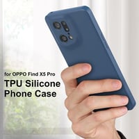 OPPO Find X5 Pro 5G kék szilikon védőtok - Foluu mikroszálas, ütésálló 2