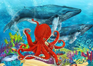 Ravensburger dječje puzzle od 100 dijelova - Morski svijet