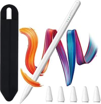 Apple iPad Stylus Toll - Fehér, Gombos - Kompatibilis 2018-2023 Modellekkel 1