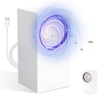 Tiptop Home Elektromos Rovarcsapda UV Fénnyel - USB Szúnyogirtó Lámpa, Hordozható Rovarölő Ventilátor Beltéri és Kültéri Használatra 1