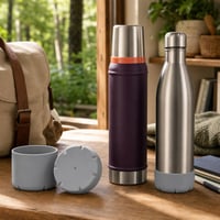 Pachet Termos și Accesorii: 2x husă silicon + 1x termos 0,75l 1