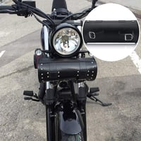 Univerzális Motoros Szerszámtáska - Vízálló Fekete PU Bőr, 2 Pántos 6