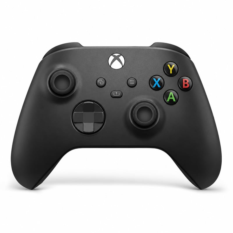 Xbox Wireless Controller bežični gamepad u boji Carbon Black — neispravan, djelomično radi: desni analogni joystick "driftuje" (stanje: vidi 2. sliku)