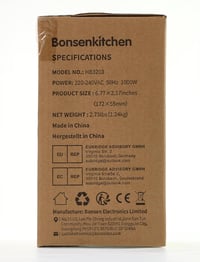 Bonsenkitchen 1000W-os Turbomixer Szett Aprítóval és Habverővel - Fekete 10
