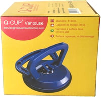 Q-CUP Üveg Tapadókorong 30 kg Teherbírással - Kék Szívókorong Üveglapokhoz, Csempéhez - 118 mm Átmérőjű Professzionális Emelőeszköz 8