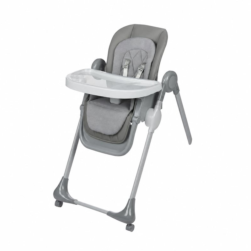Bebeconfort Olea összecsukható etetőszék 0-3 év 15 kg-ig Tinted Grey — dupla bal oldali lábösszekötő nélkül (állapot: lásd a 2. képet)