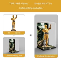 cooldac Akril Vitrin LEGO Star Wars 75398 C3PO Készlethez - Átlátszó Porvédő Kiállító Doboz HD Háttérrel - Építőkészlet Nélkül 5