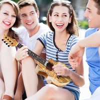 Hricane Koncert Ukulele - Prémium Juhar, 23 Hüvelykes Hawaii Hangszer Tokkal 9
