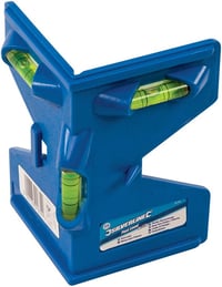 Silverline SL05 Nivelă magnetică cu stâlp 135 mm - Nivelă multicoloră din plastic pentru stâlpi de gard, cutii poștale 1