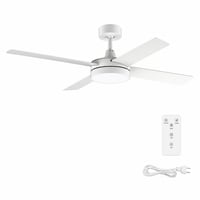 Ventilator de tavan Cecotec EnergySilence Aero 5200 White Line — defect, funcționează parțial: capacul lămpii este crăpat (stare: vezi a doua fotografie) 1
