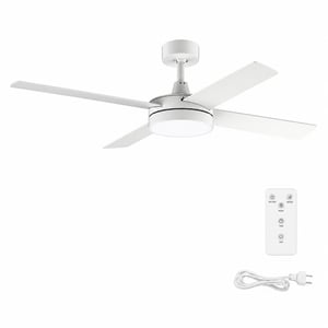 Cecotec EnergySilence Aero 5200 White Line mennyezeti ventilátor — hibás, részben működik: törött lámpaplexi (állapot: lásd a 2. képet)