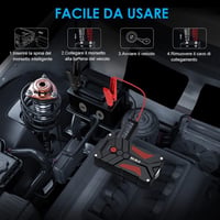 BIUBLE 12V-os autós indító powerbank LED lámpával és USB töltővel 6