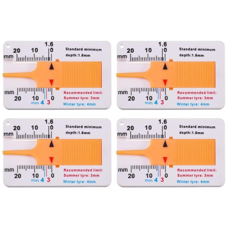 Profi Gumiabroncs Mélységmérő Szett - 4 db, 0-20 mm, Autó és Motor