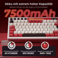 Tastatură Mecanică de Gaming RK ROYAL KLUDGE M87 - 75% TKL, Wireless, cu Ecran, Două Butoane, RGB, 7500 mAh, Hot-Swap Linear Crea 5