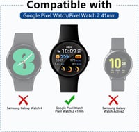 Google Pixel Watch Ütésálló HD Üvegfólia Szett - 2db Buborékmentes Képernyővédő 2