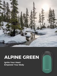 OCOOPA 10000 mAh Kézmelegítő Powerbank PD Gyorstöltéssel - Újratölthető Elektromos Zsebmelegítő, USB Töltő, Alumínium Ház, Zöld 8
