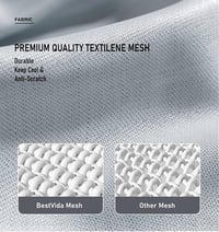 BestVida Emelt Kutyafekhely - 89x71x20 cm, Vízálló, Szürke, Kis Testű Kutyáknak, 59 kg Teherbírással, Acél Vázzal 3