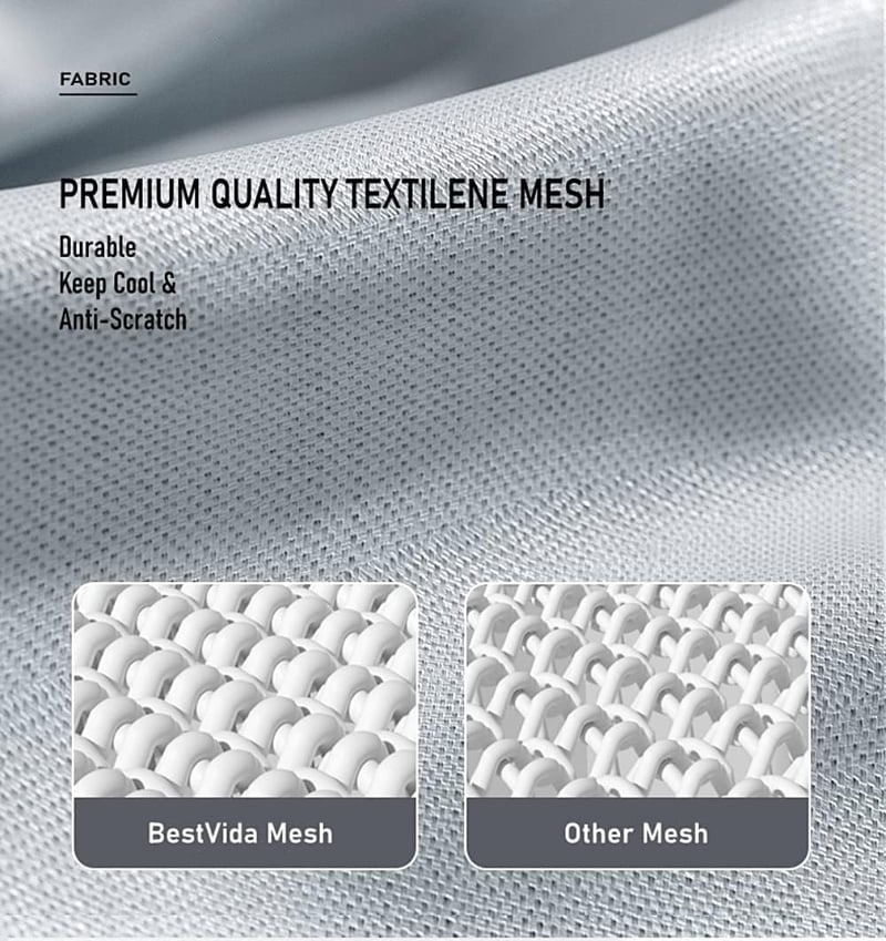 BestVida Emelt Kutyafekhely - 89x71x20 cm, Vízálló, Szürke, Kis Testű Kutyáknak, 59 kg Teherbírással, Acél Vázzal