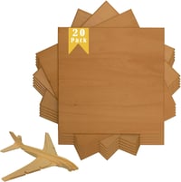 Barkács Holzplatten 20db - 200x200x1,5mm Natúr Falap Modellezéshez, Gravírozáshoz 7