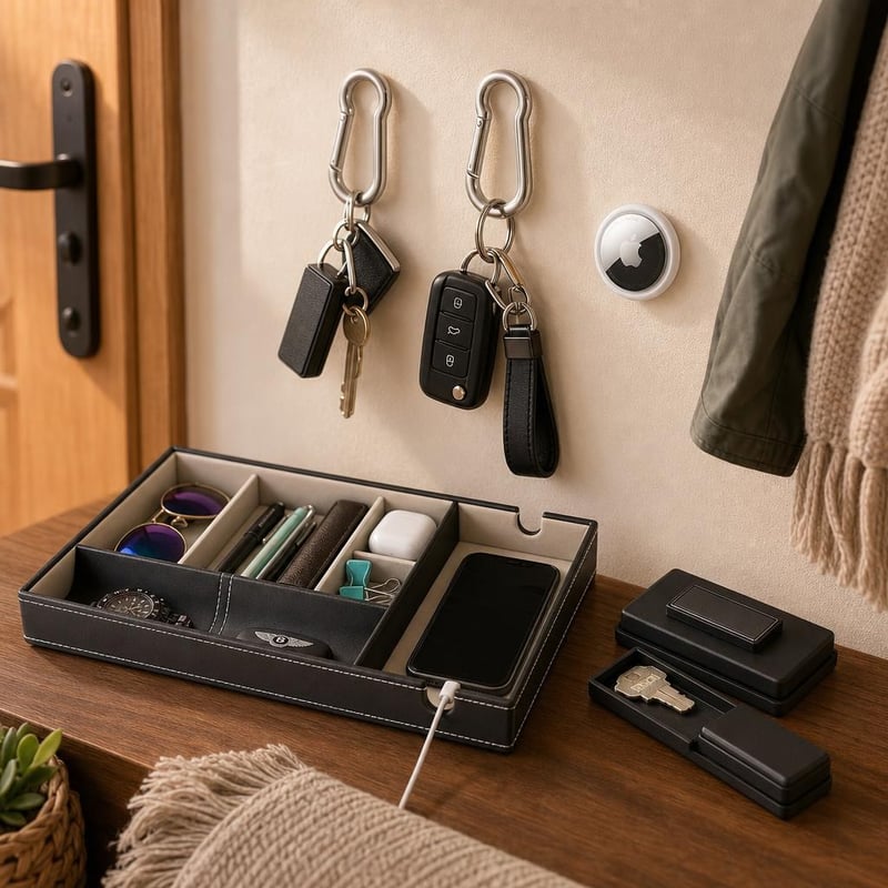 Set za organizaciju ključeva: AirTag + 3x magnetski držač + 2x karabiner + 6-dijelni organizator