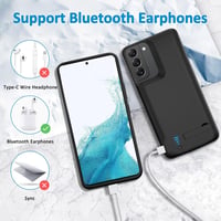 Samsung Galaxy S22 akkumulátoros tok 4800 mAh-s, állvánnyal - Gladgogo 6