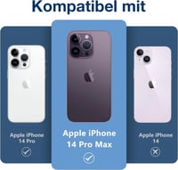 iPhone 14 Pro/Pro Max Kameravédő Üveg Alumínium Kerettel, 2 Darabos Szett 2