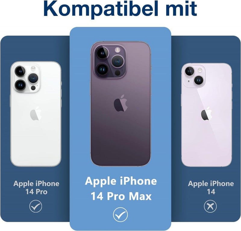 iPhone 14 Pro/Pro Max Kameravédő Üveg Alumínium Kerettel, 2 Darabos Szett