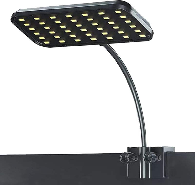 GERUI 92RA LED Akvárium Világítás 360° Fényszórással - Energiatakarékos, Páramentes, Szabályozható Vízálló Lámpa Vízi Növényekhez és Halakho