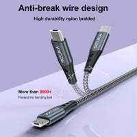 SIZUKA USB-A - Micro USB kábel, 2db, 0,5m, Újracsomagolt 2