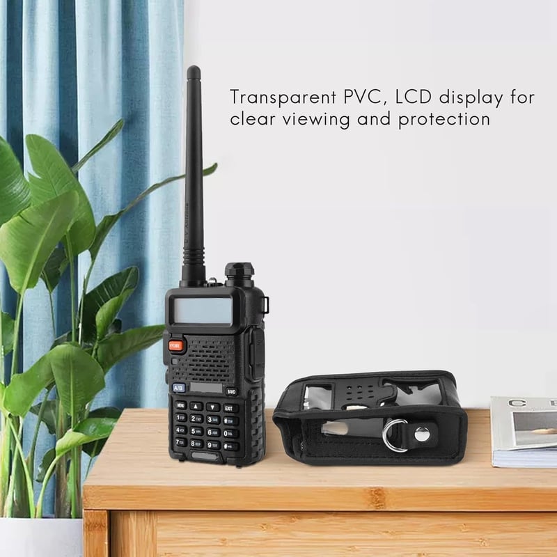 Wisboey bőr védőtok Baofeng 5R, 5RA Plus, 5RE Plus, 5RB, 8R walkie-talkie rádiókhoz