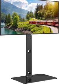 BONTEC TV Állvány 30-70 Colos Képernyőkhöz - Állítható Magasságú Padlóállvány LCD/LED/OLED/Plazma Televíziókhoz - VESA 600x400mm Kompatibili - black 1