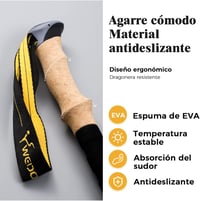 Wedo 3 részes alumínium túrabot 65-135cm, Nordic walking és Camino túrákhoz 4