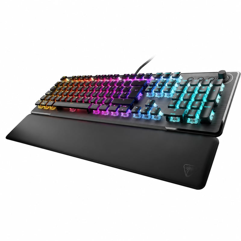 Mechanická RGB herná klávesnica Turtle Beach Vulcan II Tactile, nemecké rozloženie (DE) — chýba 1 klávesa (stav: pozri 2. obrázok)