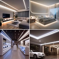 BENLUN 48V COB LED Szalag 20m - 4000K Természetes Fehér, 160W, CRI 92, Öntapadós, Vágható, Tápegységgel, Hálószoba Dekorációhoz 5